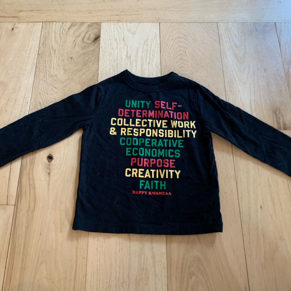 Kwanzaa Graphic Long Sleeve Tee